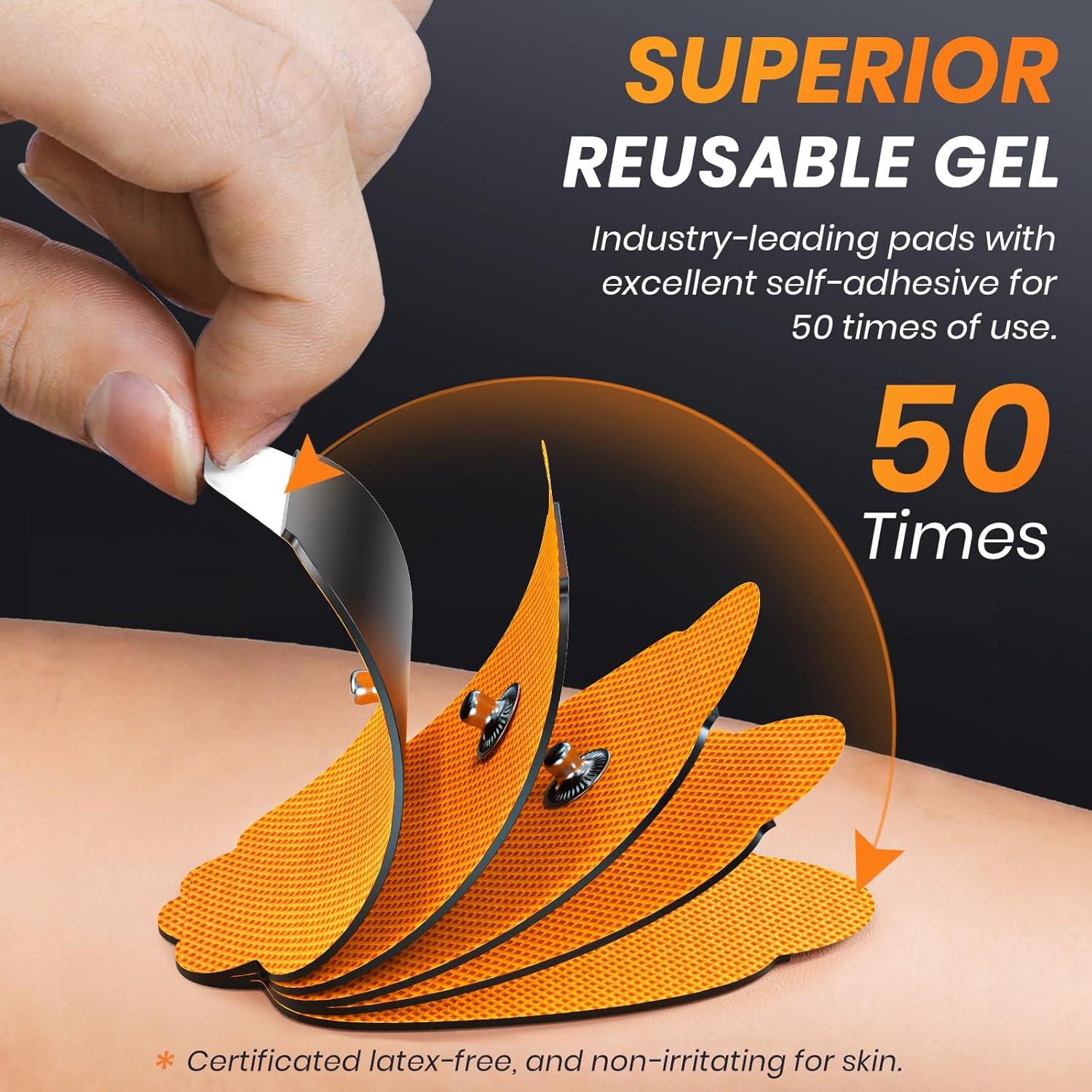 Pads TENS AVCOO Reemplazo 20 Pcs 3 Tamaños Gel Reutilizables