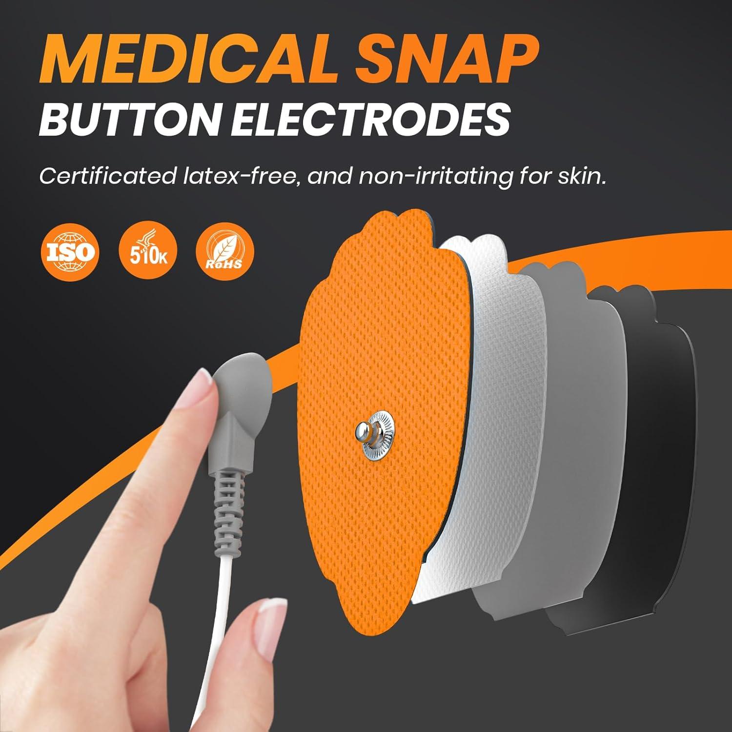 Pads TENS AVCOO Reemplazo 20 Pcs 3 Tamaños Gel Reutilizables