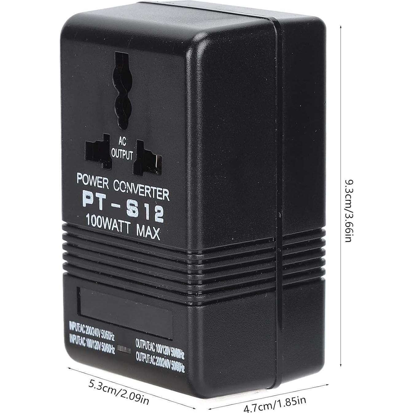 Convertidor de Voltaje Naroote PT-S12 100W para Viajes