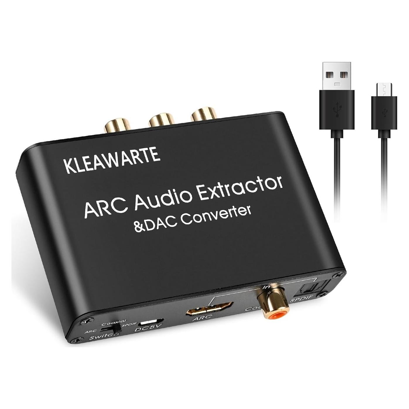 Extractor de Audio HDMI ARC KLEAWARTE a SPDIF Coaxial 192KHz