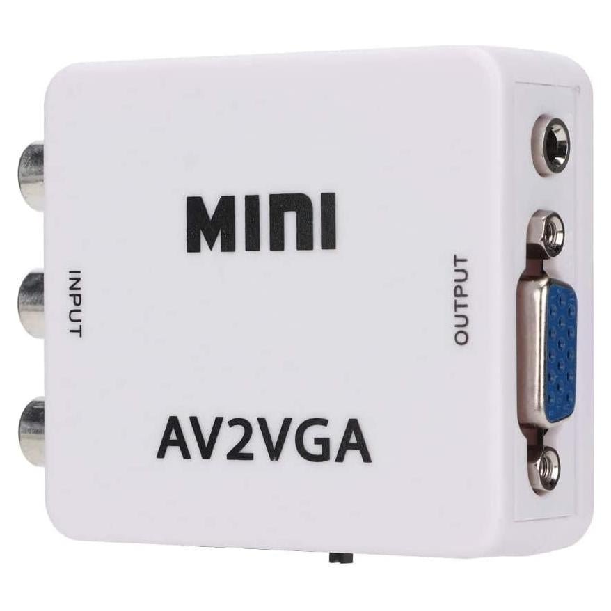 Convertidor de Video AV a VGA Watris Veiyi 480P - Adaptador Compacto