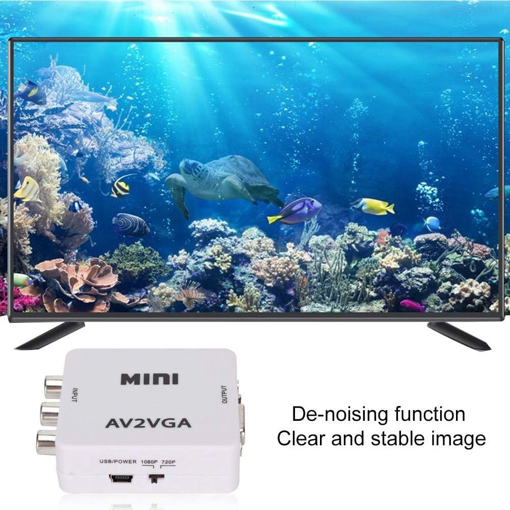 Convertidor de Video AV a VGA Watris Veiyi 480P - Adaptador Compacto