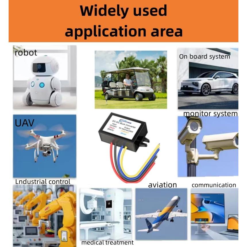 Convertidor de Voltaje YAXIGE 12V/24V a 6V 4A IP67