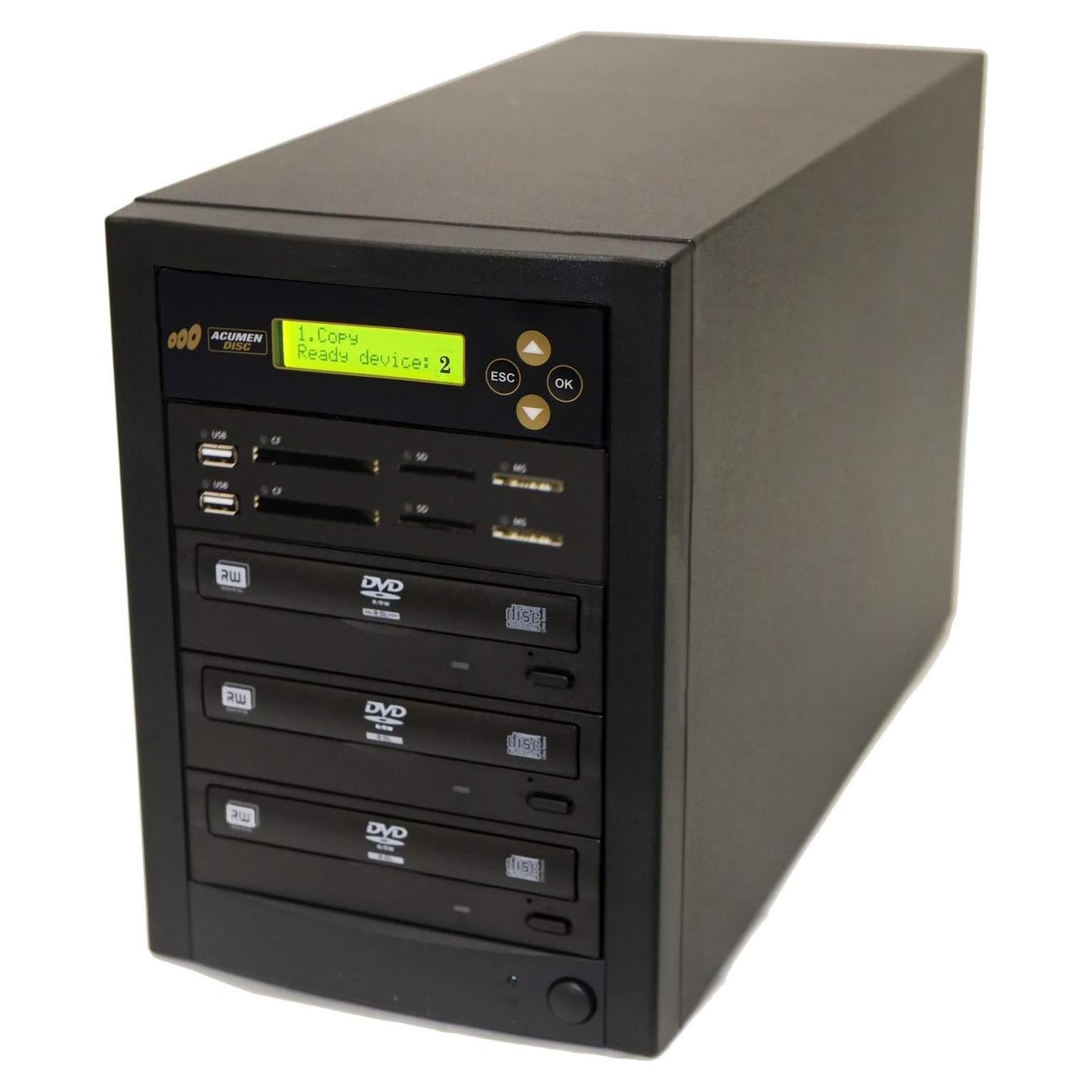 Duplicador de Discos Acumen Disc Crossover 1 a 2 CD DVD USB