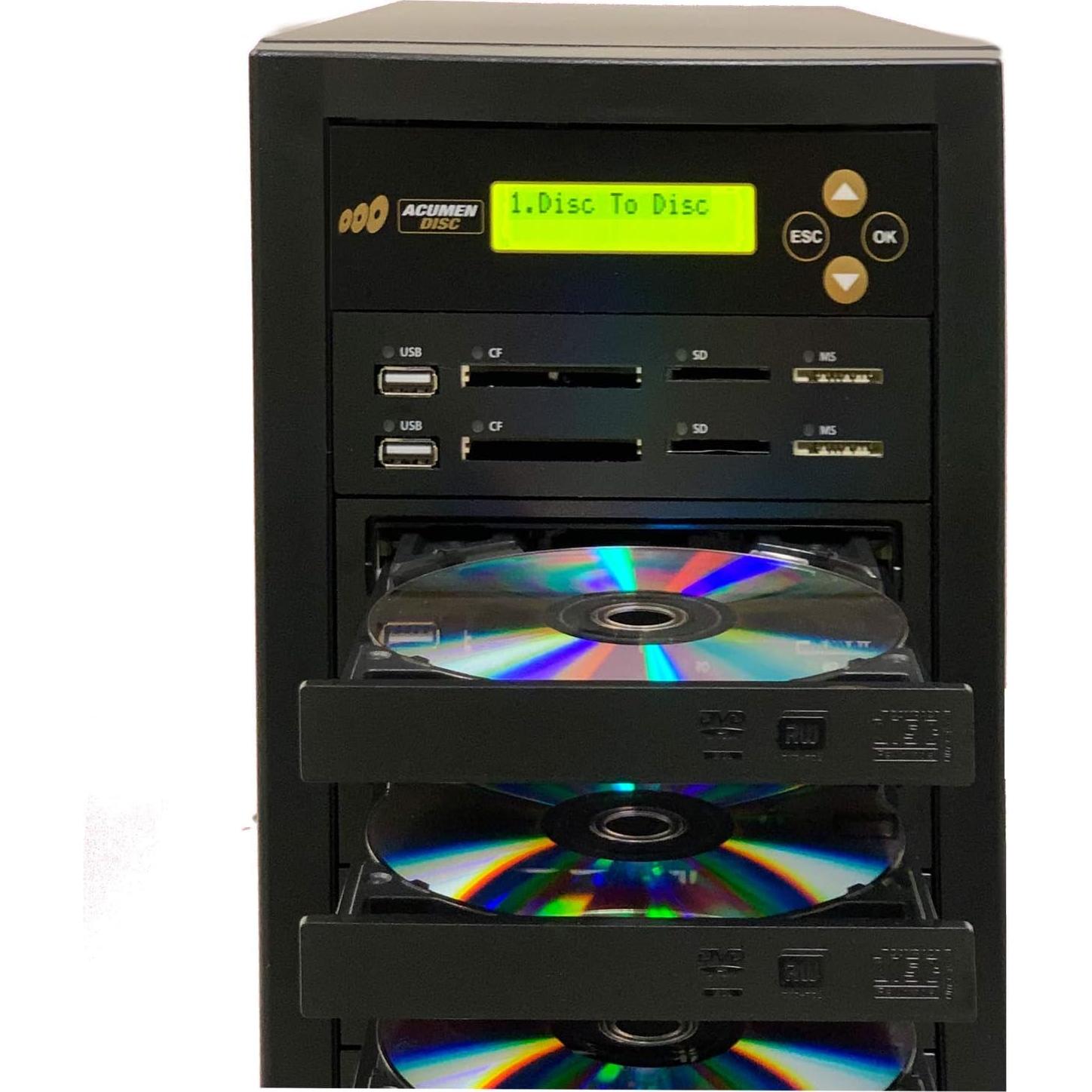 Duplicador de Discos Acumen Disc Crossover 1 a 2 CD DVD USB