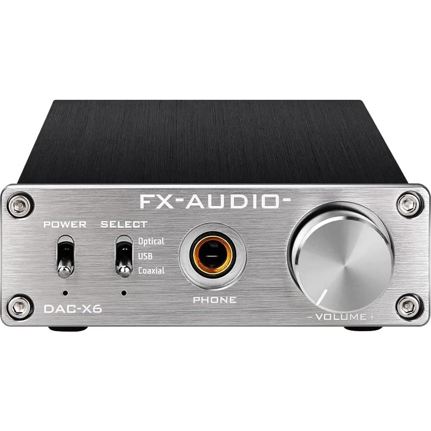DAC de Audio Digital KGUSS FX-Audio Mini 24Bit 96KHz Plata