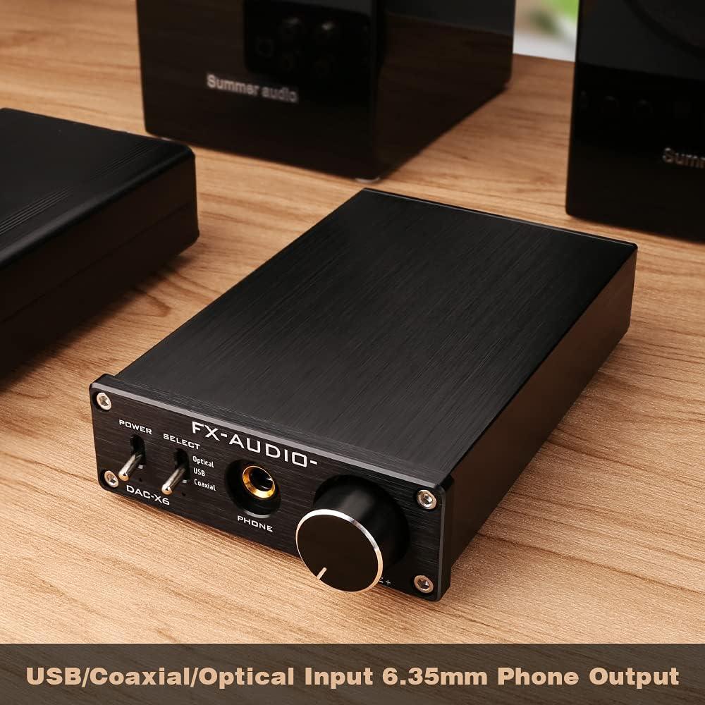 DAC de Audio Digital KGUSS FX-Audio Mini 24Bit 96KHz Plata