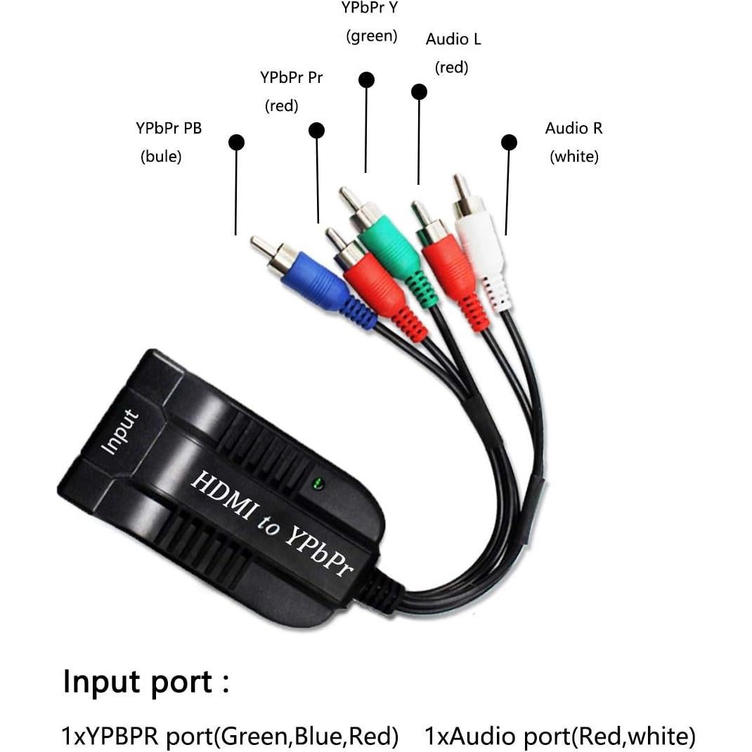 Convertidor HDMI a YPbPr HDSUNWSTD con Escalador 1080p