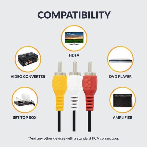 Cable RCA macho a macho 1.83m Newhouse Hardware RCA6-01