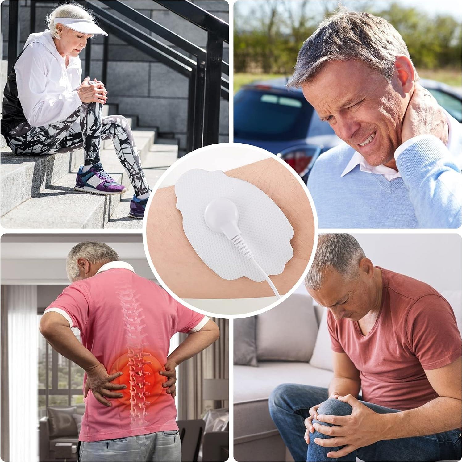 Paquete de 10 Almohadillas Electrodos TENS LiteTour - 3.5mm, Reutilizables