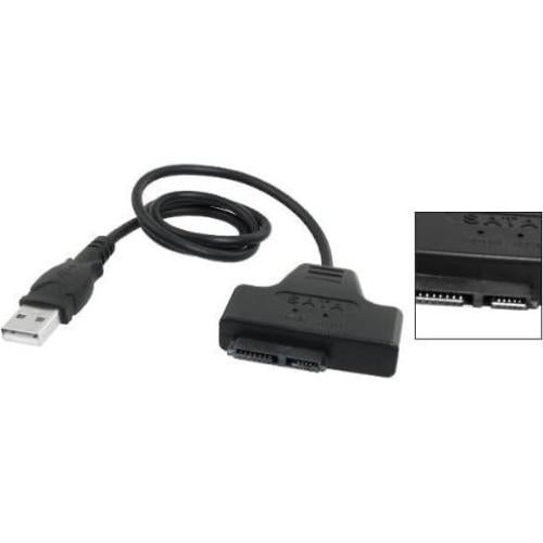 Adaptador USB 2.0 a 7+6 Pines Slimline SATA Inovat Negro