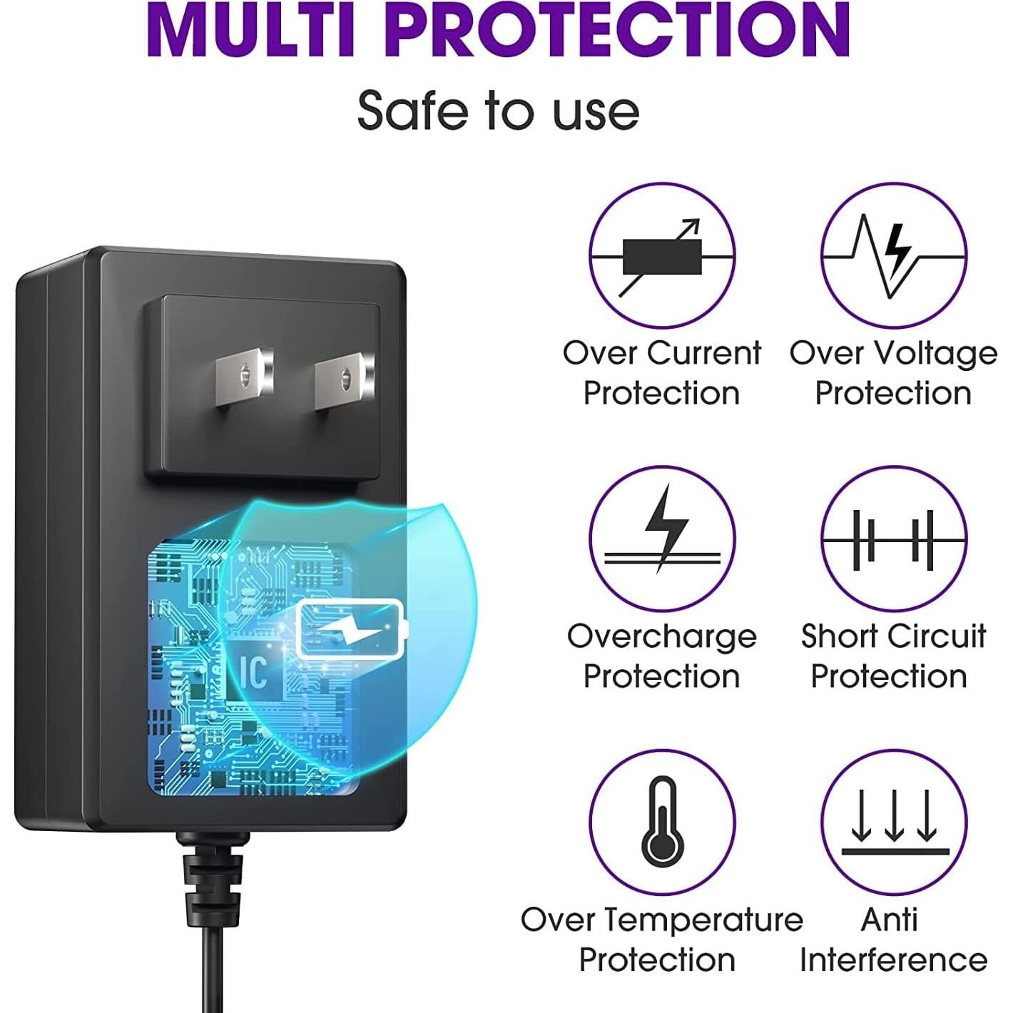 Adaptador AC/DC 5V Guy-Tech 2.4A para DVD y Steam Link