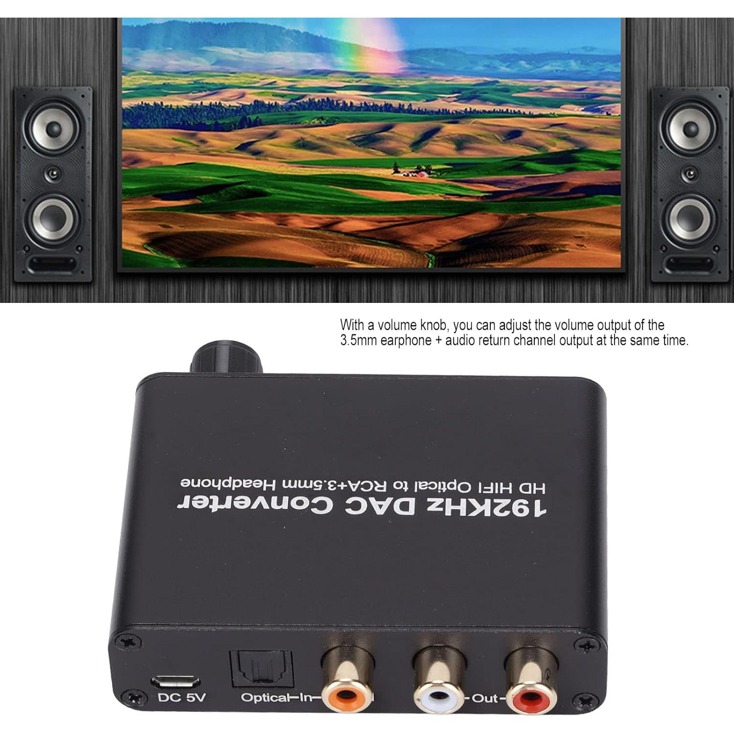 Convertidor de Audio Digital a Analógico Zunate 192KHz DAC