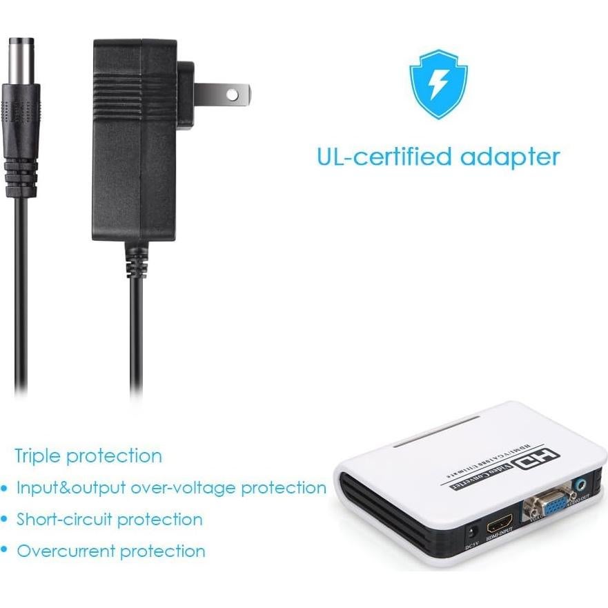 Adaptador HDMI a VGA Megulla MG-H2V100 con Audio 3.5mm