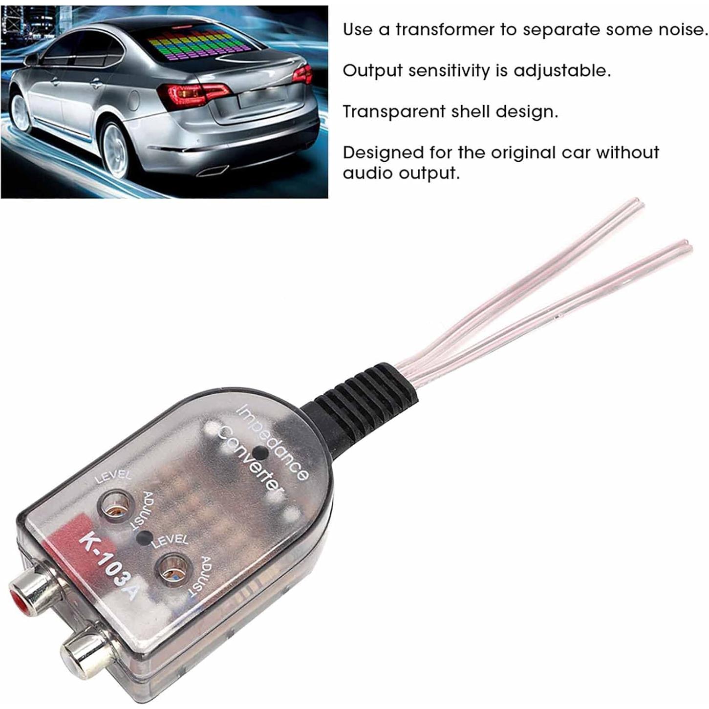 Convertidor de Impedancia de Audio Tiiyee Alto a Bajo 12.39cm