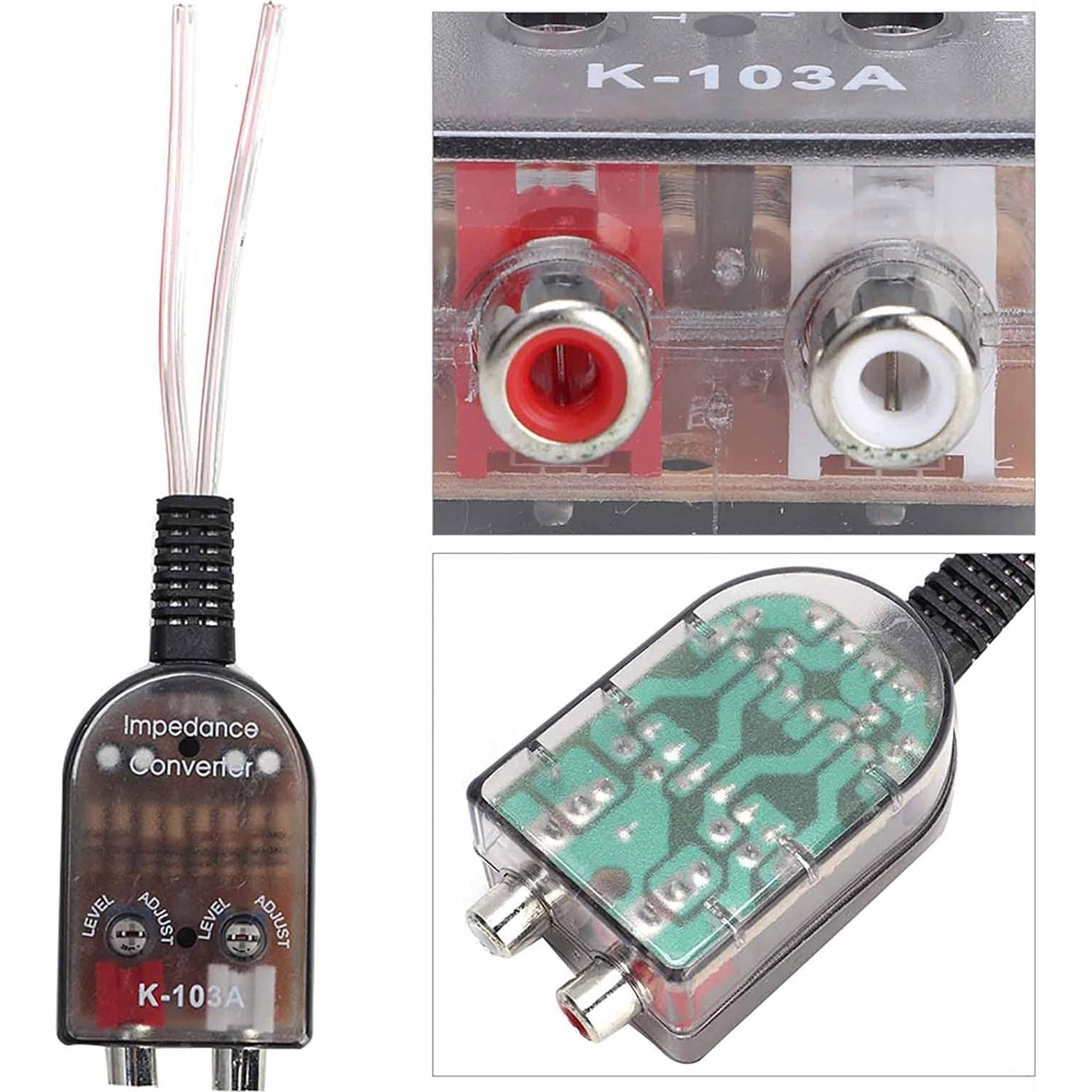 Convertidor de Impedancia de Audio Tiiyee Alto a Bajo 12.39cm