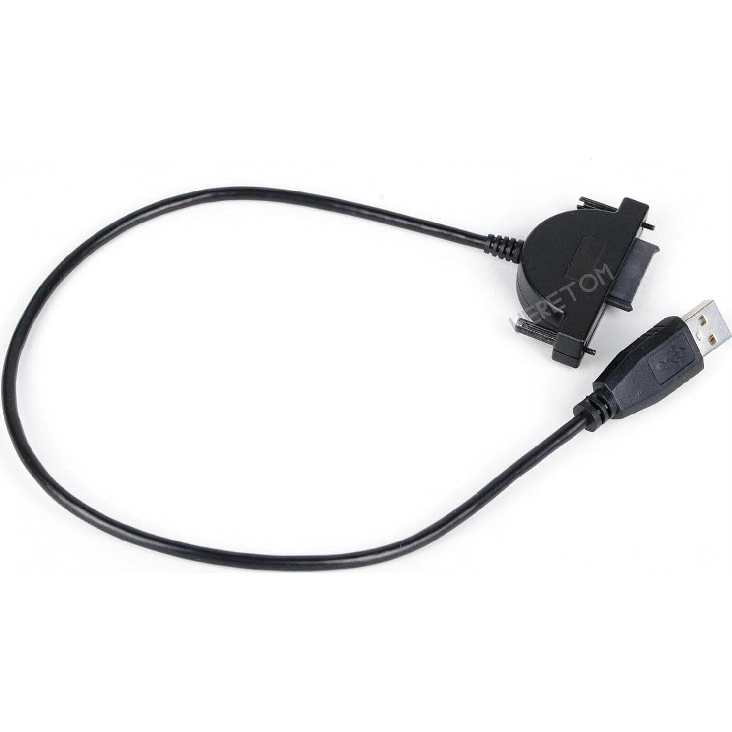 Adaptador USB 2.0 a Mini SATA II 13Pin para Laptop CD/DVD