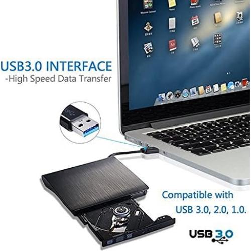 Grabadora DVD Externa USB 3.0 Wolf War Ultra Slim 250g