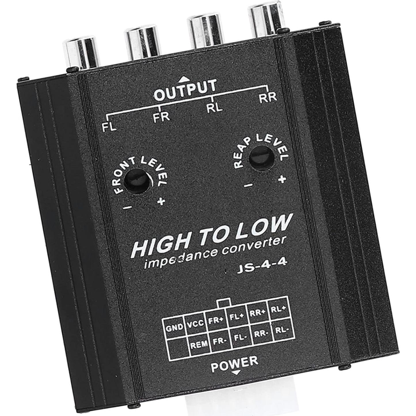 Convertidor de Impedancia RCA XHIKOWAT 4 Canales 12V