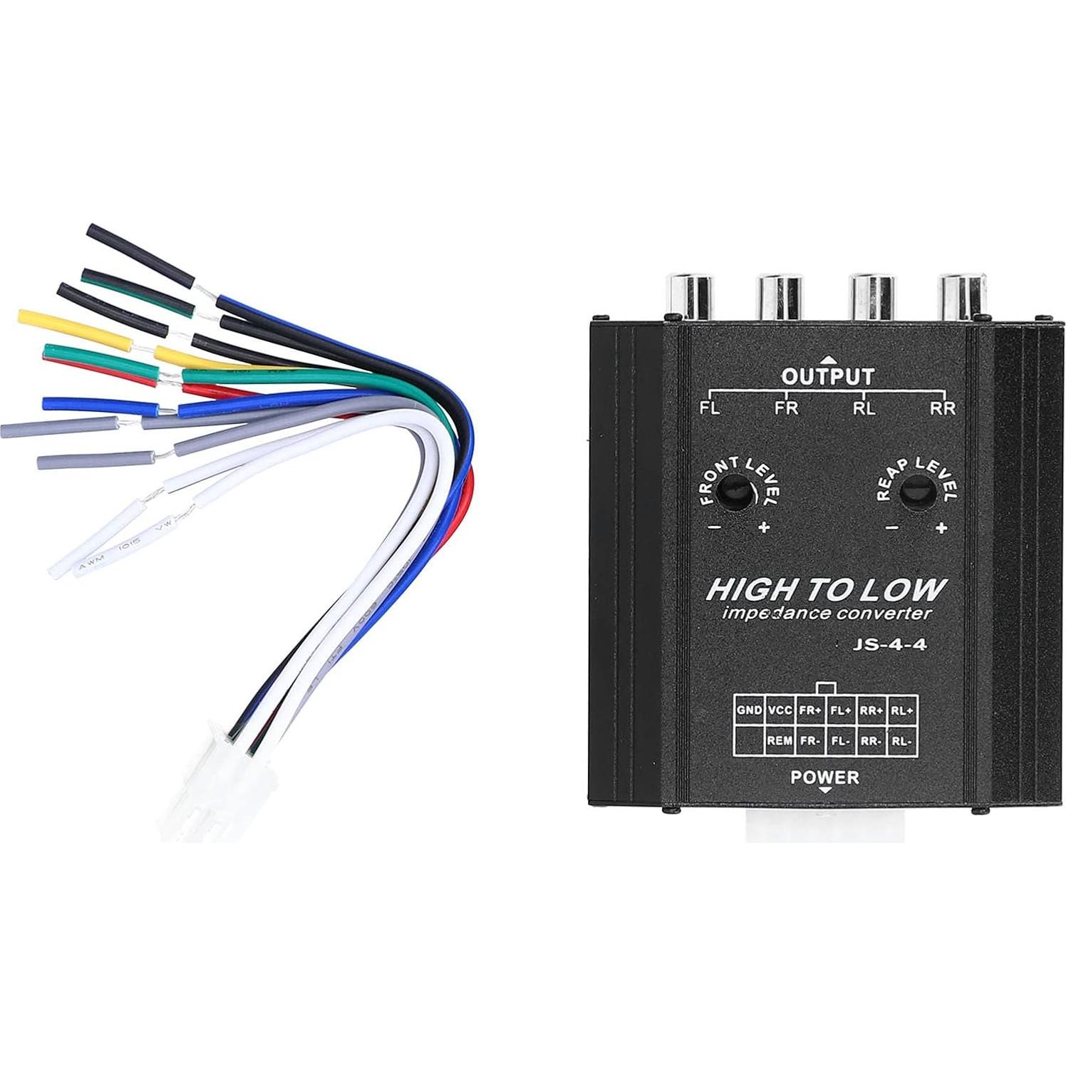 Convertidor de Impedancia RCA XHIKOWAT 4 Canales 12V