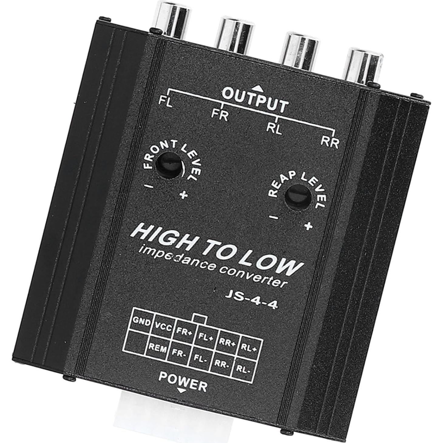 Convertidor de Impedancia RCA XHIKOWAT 4 Canales 12V