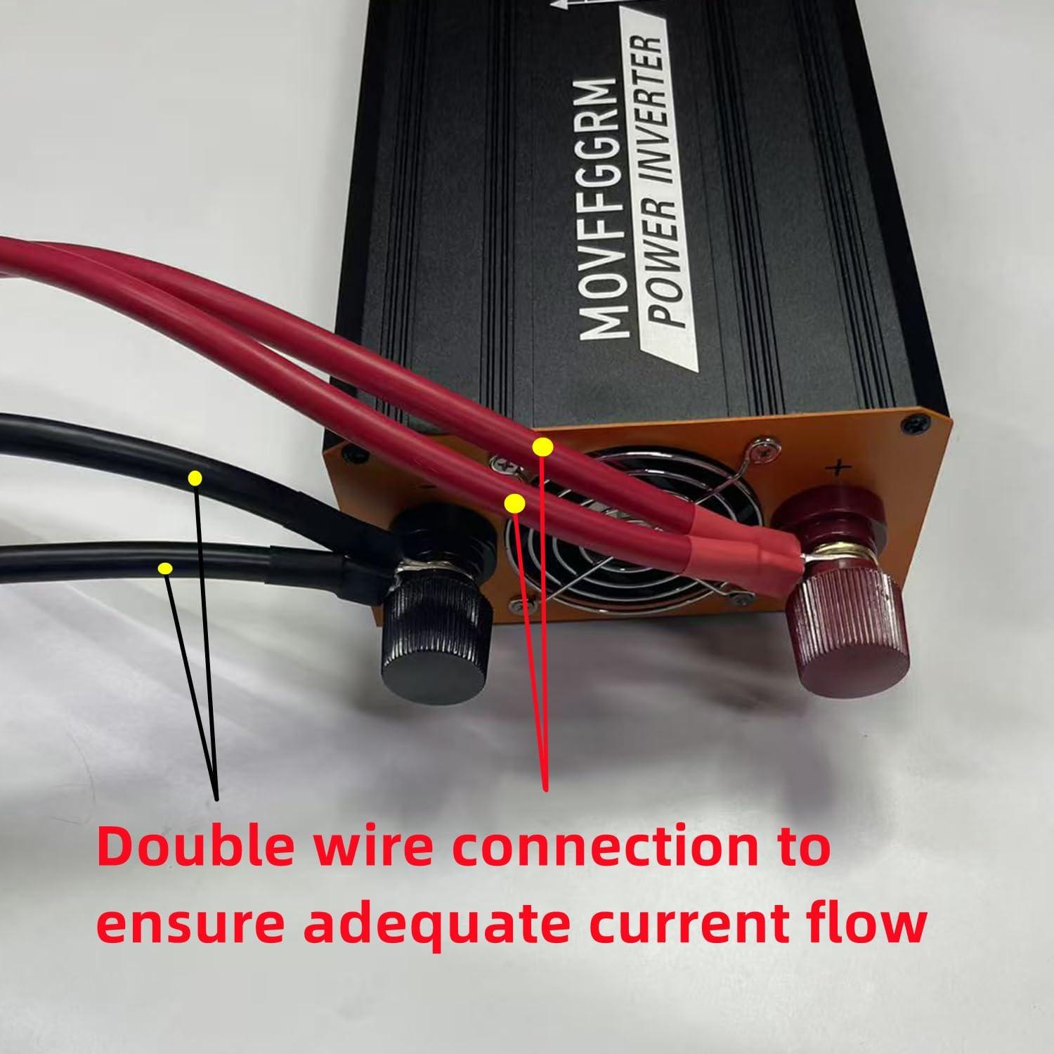 Inversor de Potencia 3000W MOVFFGGRM 12V DC a 110V AC