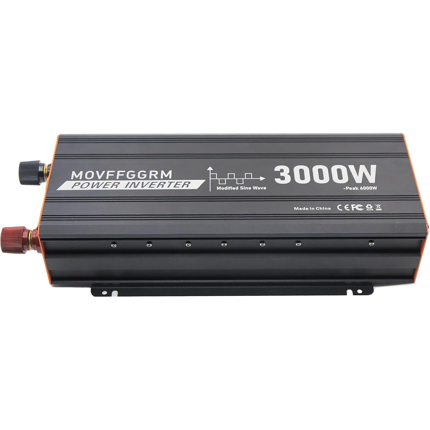 Inversor de Potencia 3000W MOVFFGGRM 12V DC a 110V AC