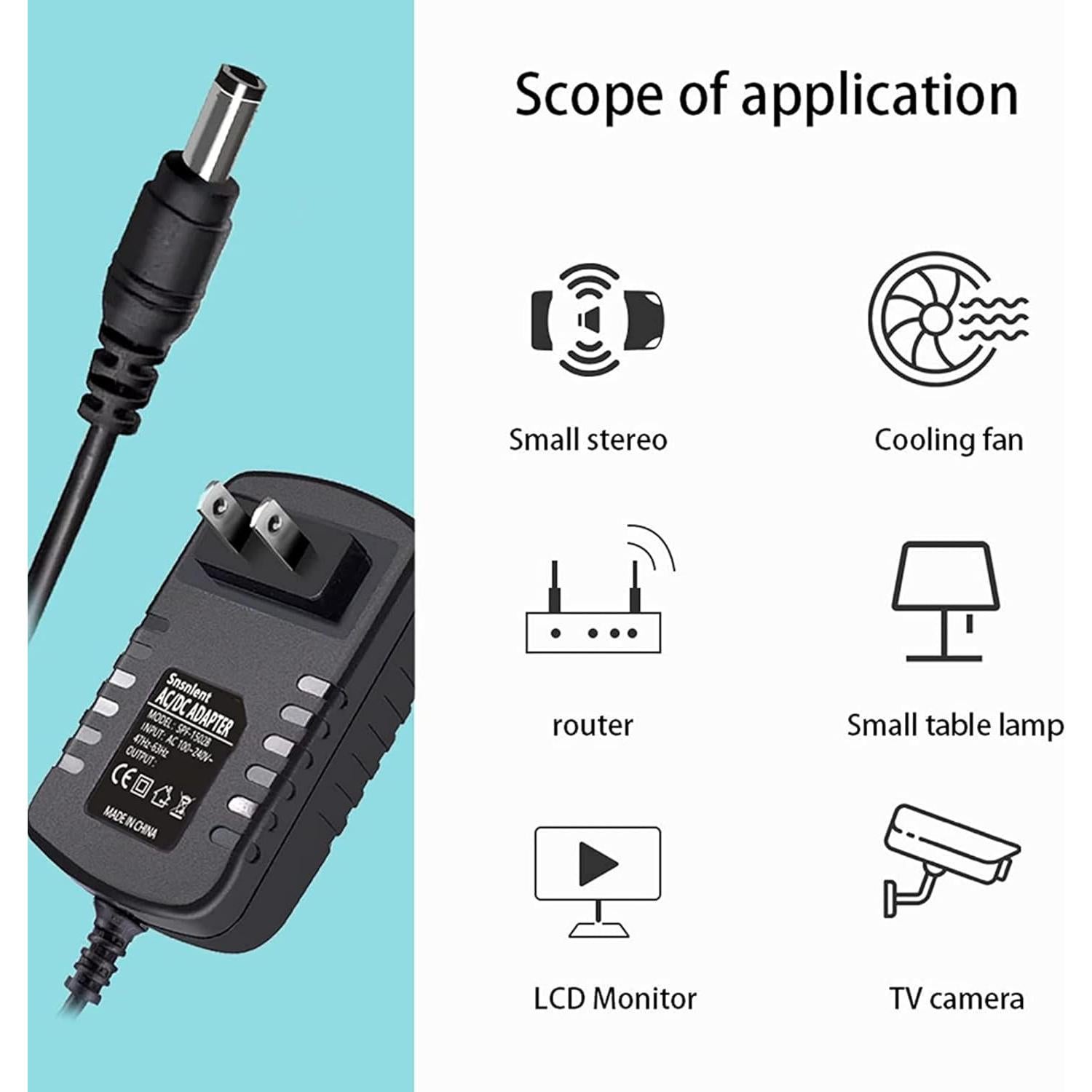 Adaptador de CA Dysead para DVD Bush CCE90W13DUO 100-240V