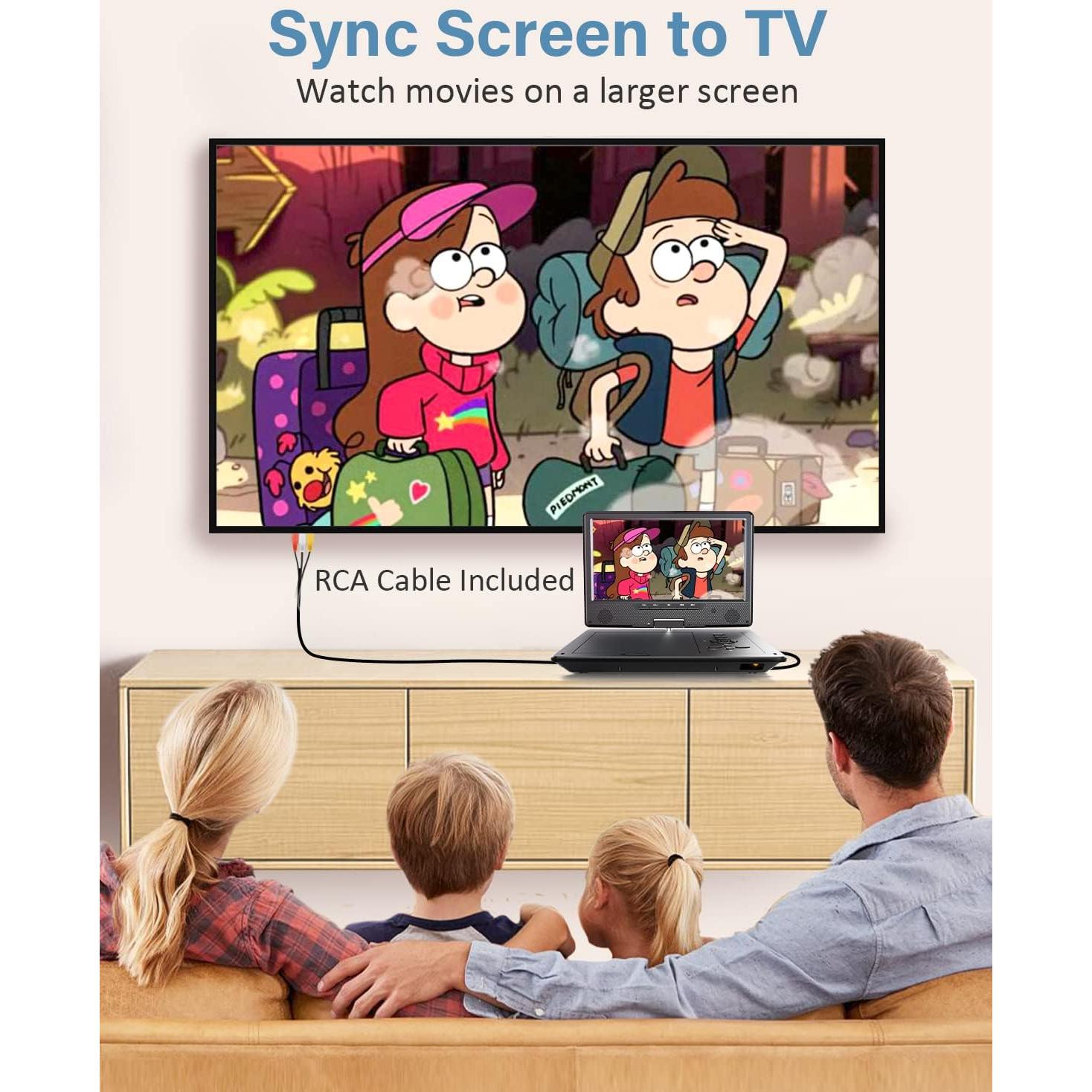 Reproductor de DVD Portátil Arafuna 10.5" HD para Coche