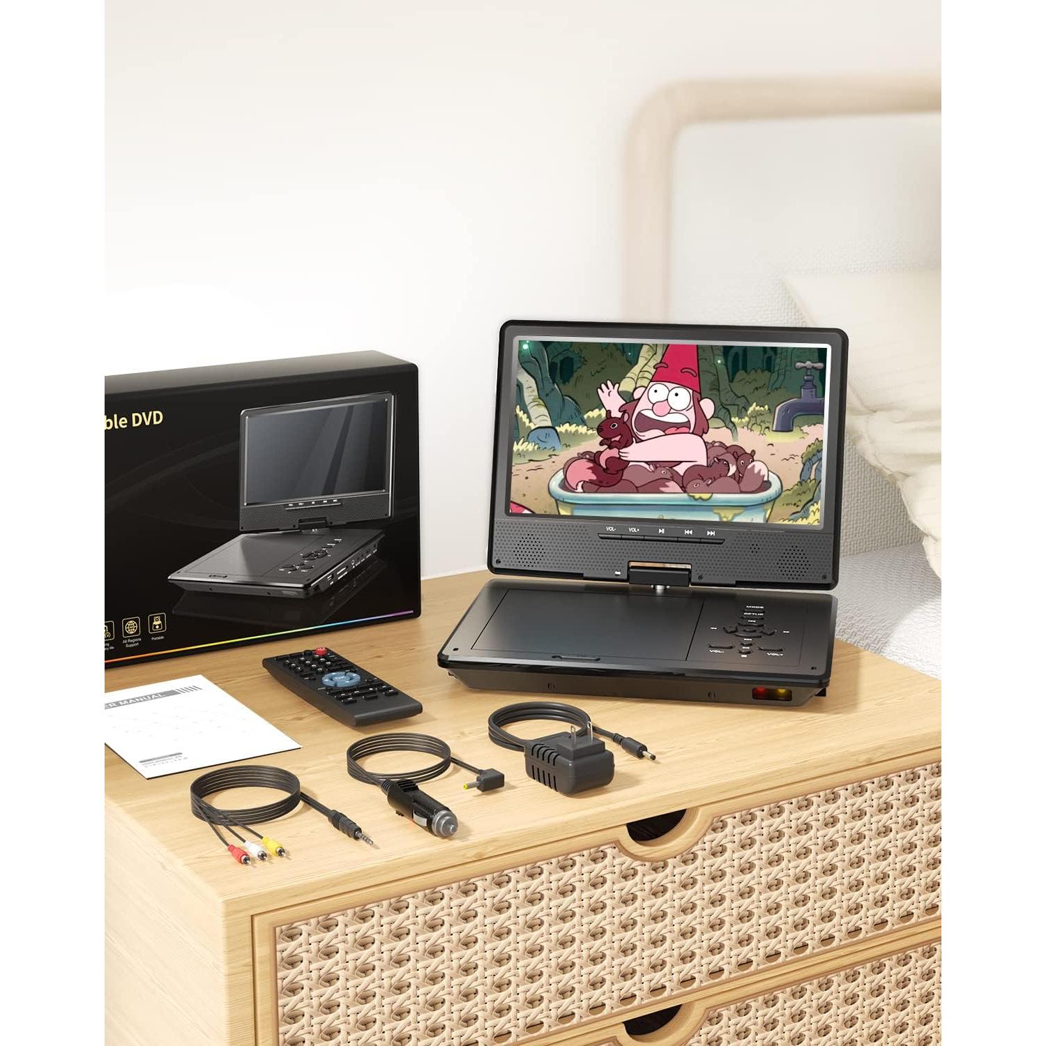 Reproductor de DVD Portátil Arafuna 10.5" HD para Coche