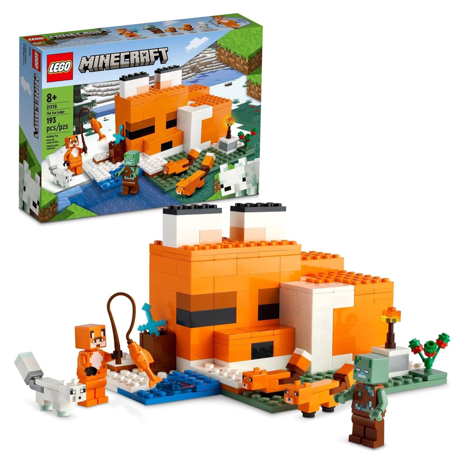 LEGO Minecraft Casa del Zorro 21178 Juguete 193 Piezas