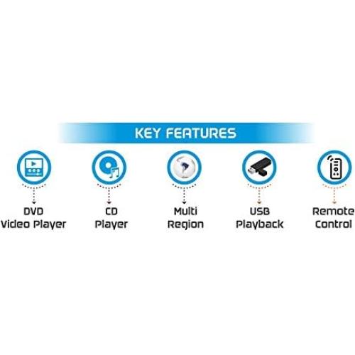 Reproductor de DVD sin región Dynastar DVD-X9000HD HDMI 1080p