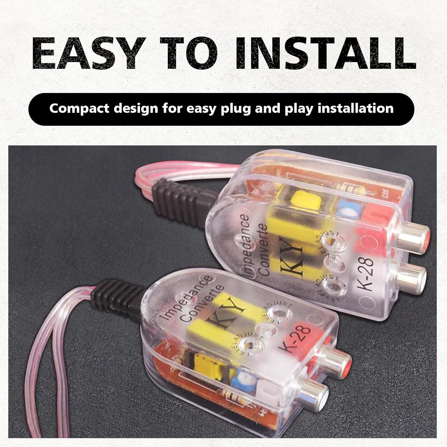 Convertidor RCA Audio de Coche ijuicy ICYFZQ2601-2PCS