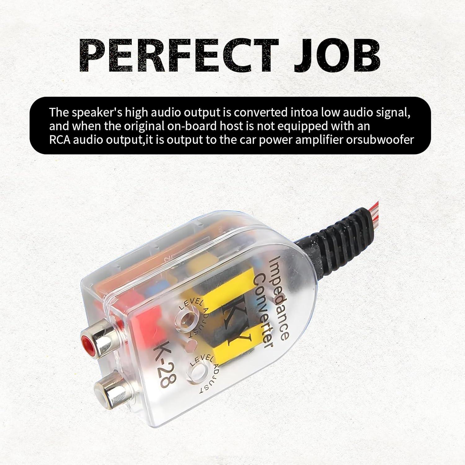 Convertidor RCA Audio de Coche ijuicy ICYFZQ2601-2PCS