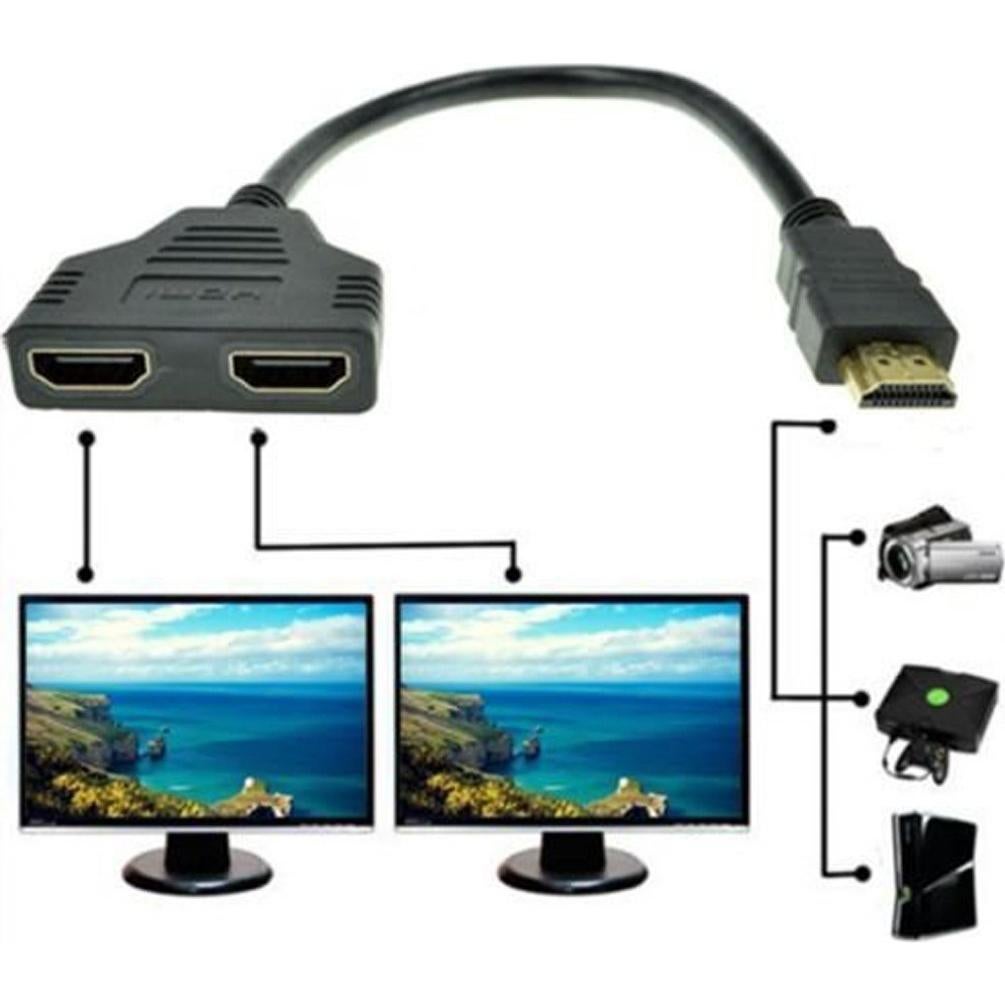 Divisor HDMI 1x2 Adwox 1080P Macho a 2 Hembras 12.7cm