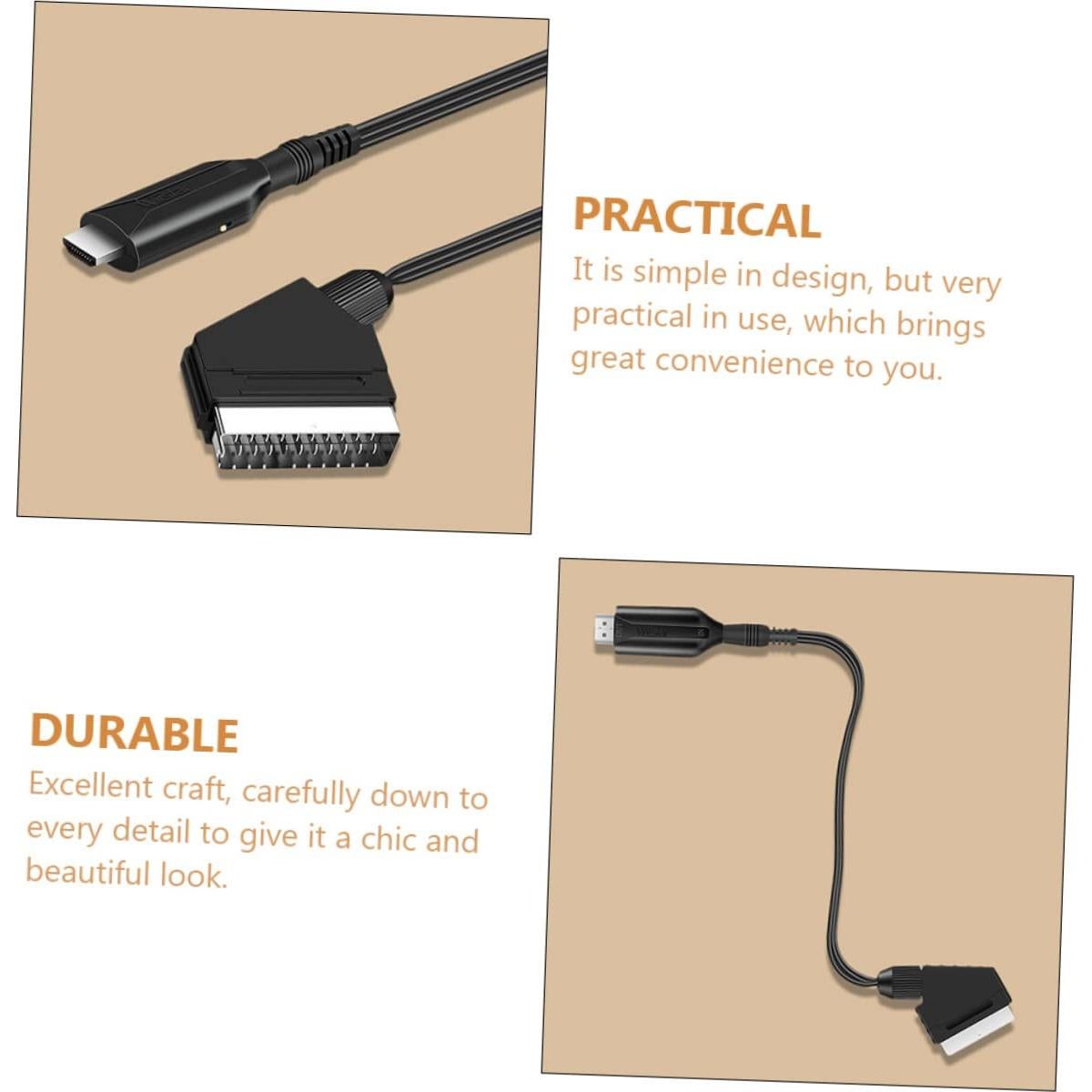 Adaptador de Video Scart a Digital Tofficu 720p 2 Pcs