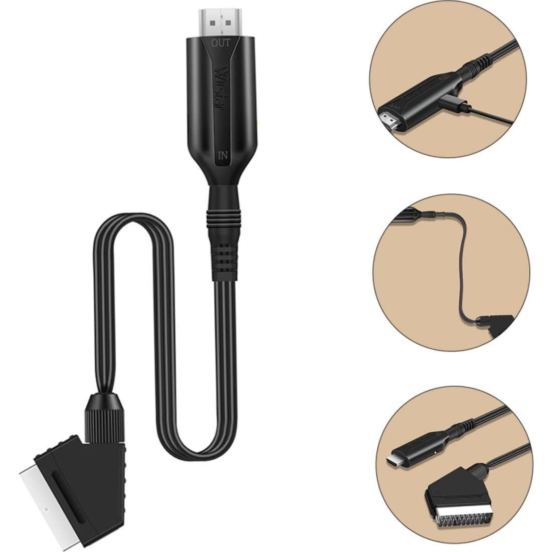 Adaptador de Video Scart a Digital Tofficu 720p 2 Pcs