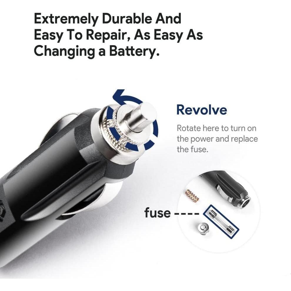 Adaptador de Corriente de Coche Guy-Tech 12V-24V para DVD RCA