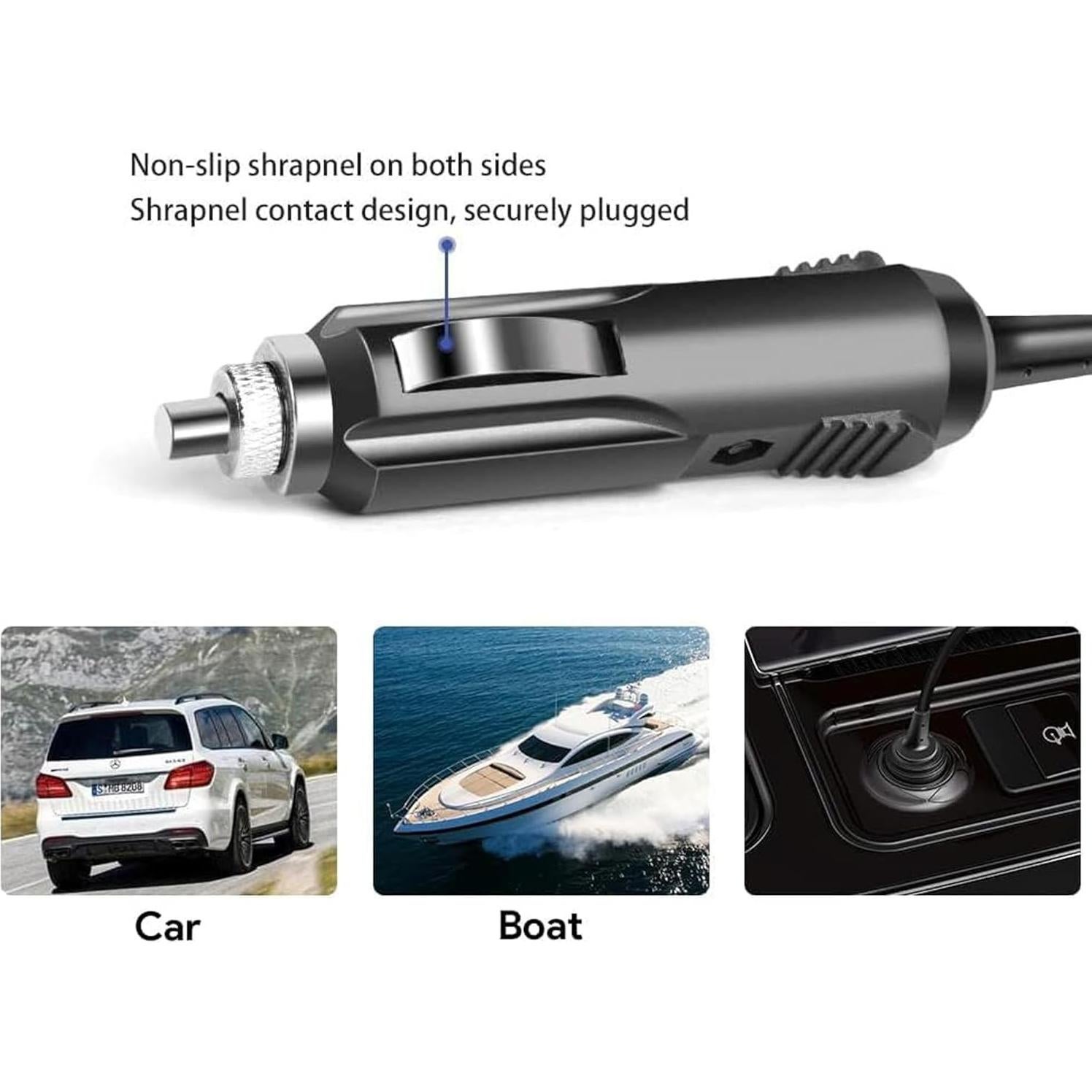 Adaptador de Corriente de Coche Guy-Tech 12V-24V para DVD RCA