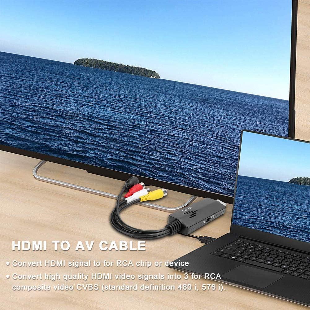 Convertidor HDMI a AV CHEOTIME 1080p para TV y VCR