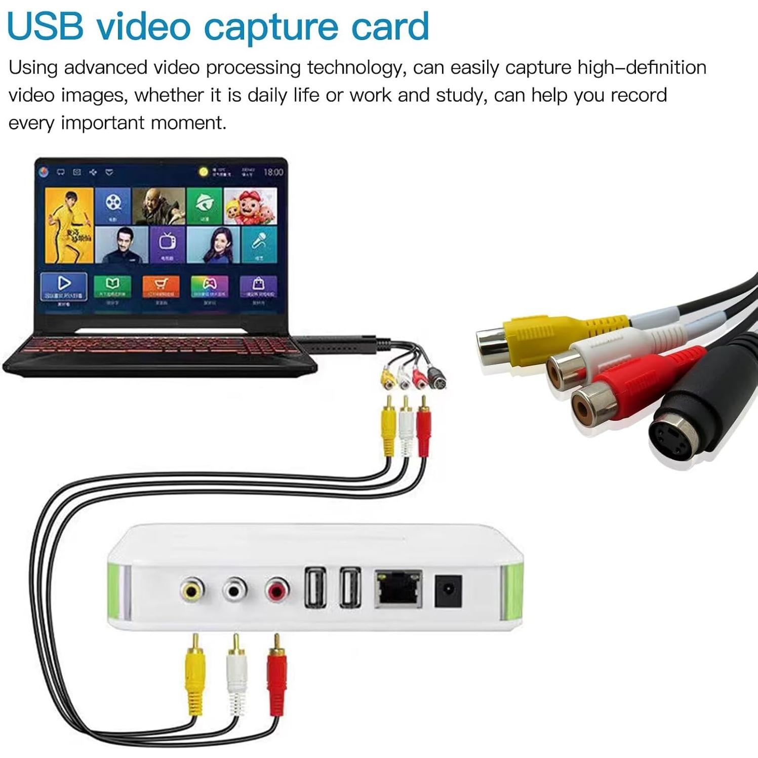 Convertidor Digital de VHS a DVD USB 2.0 Smaeti - Plug and Play
