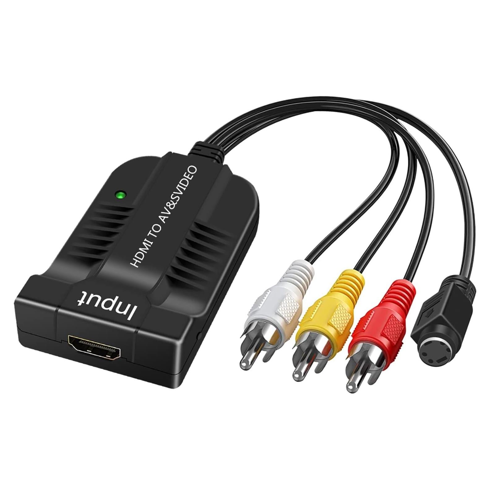 Convertidor HDMI a AV/S-Video HDSUNWSTD 1080p RCA