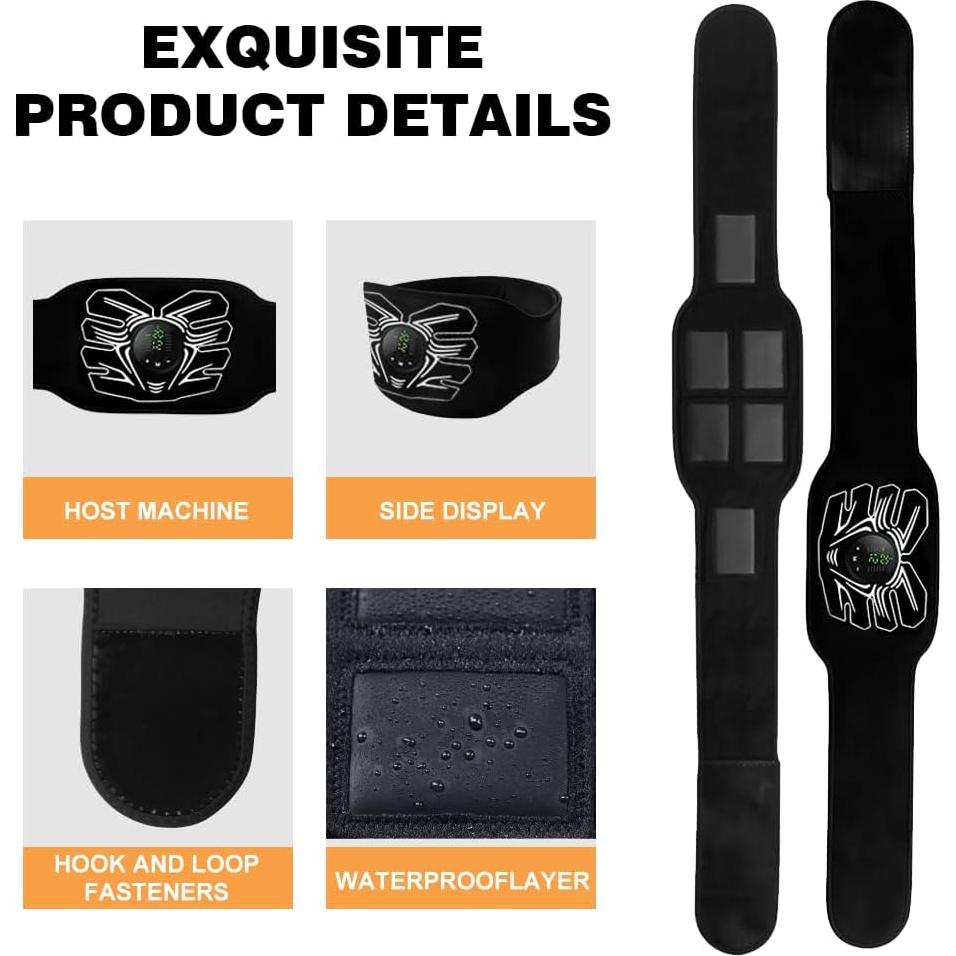 Estimulador Abdominal HOERCAAL Mhd Tens 12 Modos 19 Niveles