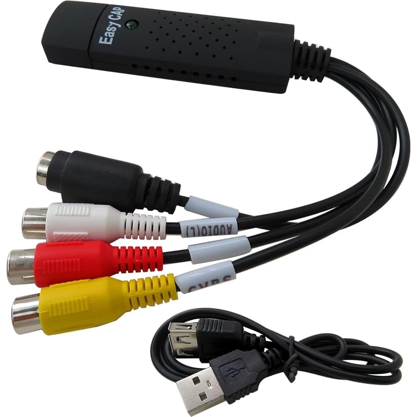 Universal USB 2.0 Audio Video VHS to DVD VCR PC HDD Converter Adapter Digital Capture Card for Windows XP/7/8/10/200