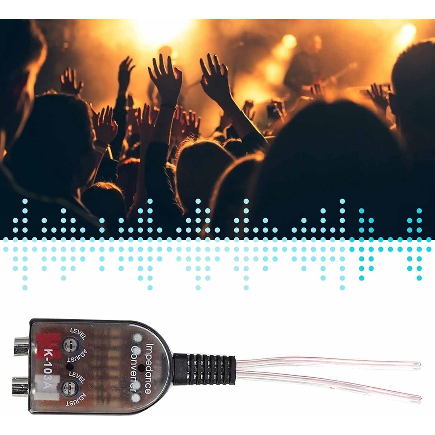 Convertidor de Impedancia de Audio EVGATSAUTO para Coche