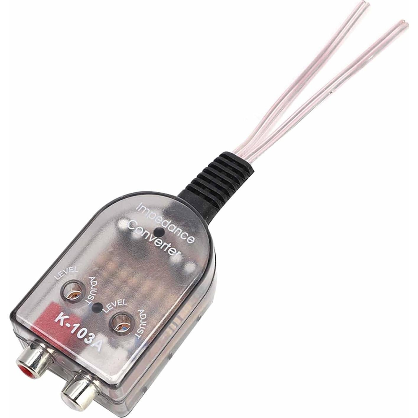 Convertidor de Impedancia de Audio EVGATSAUTO para Coche