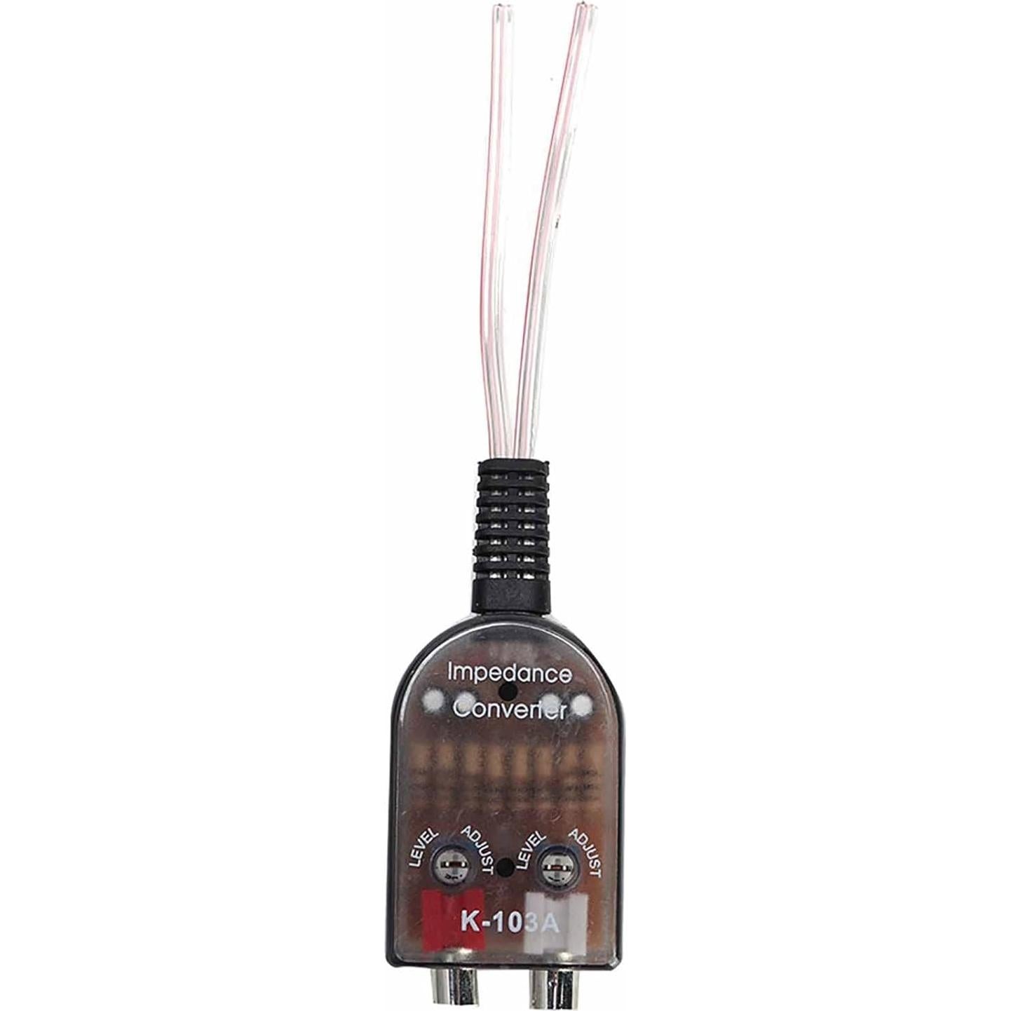 Convertidor de Impedancia de Audio EVGATSAUTO para Coche