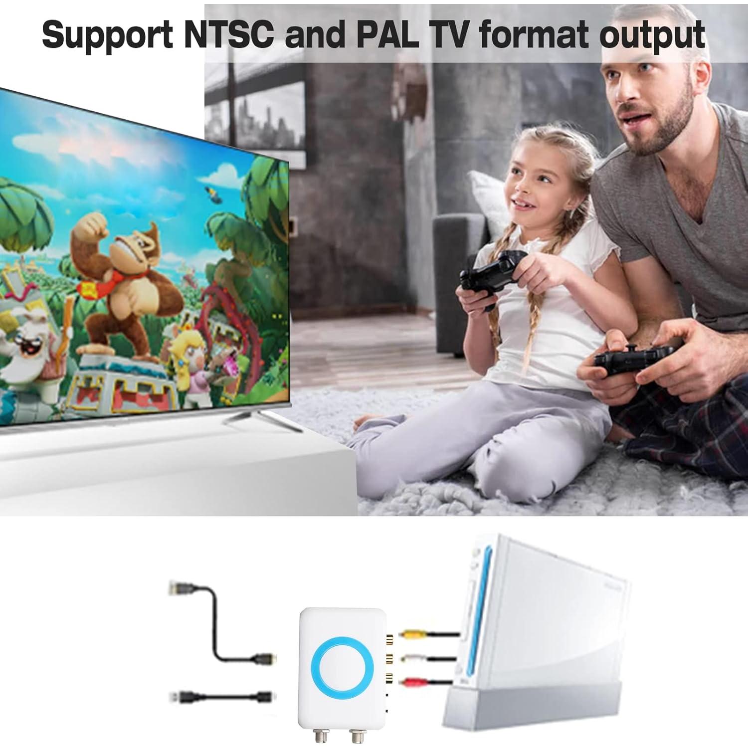 Modulador RF Digital ASHATA M65A-NTSC Coaxial AV VHF HD