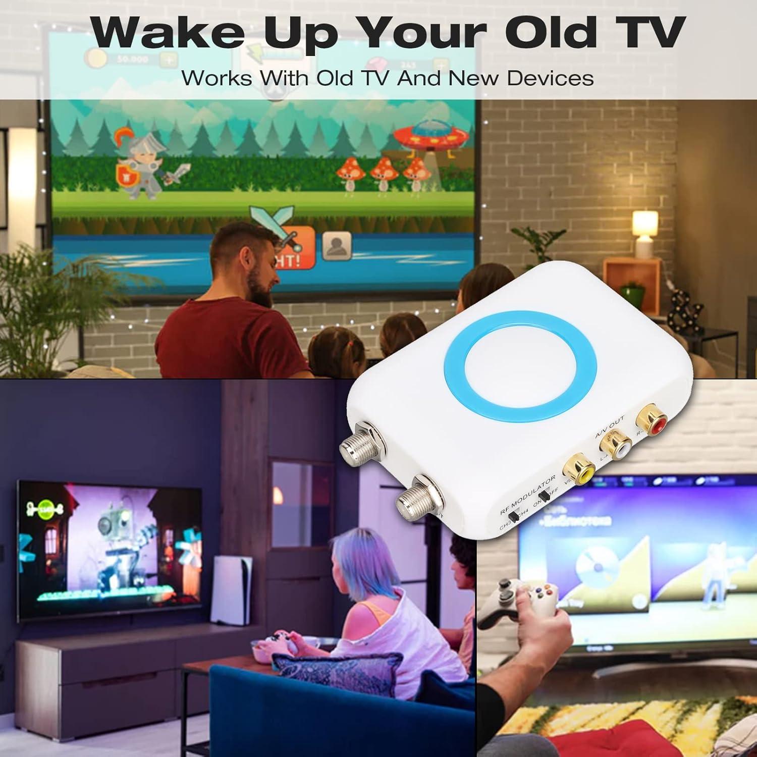 Modulador RF Digital ASHATA M65A-NTSC Coaxial AV VHF HD