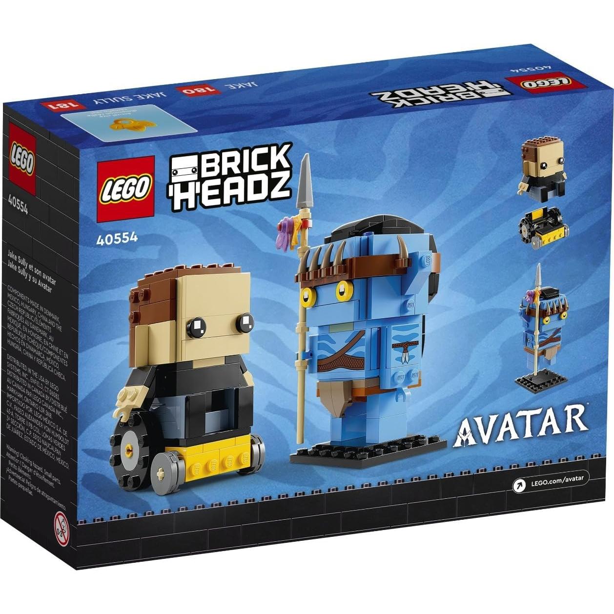 LEGO BrickHeadz Jake Sully y Avatar 40554 Set Construcción